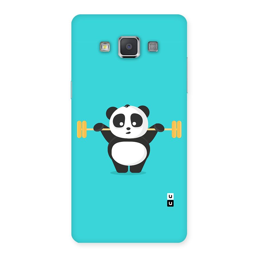 Cute Weightlifting Panda Back Case for Galaxy Grand Max