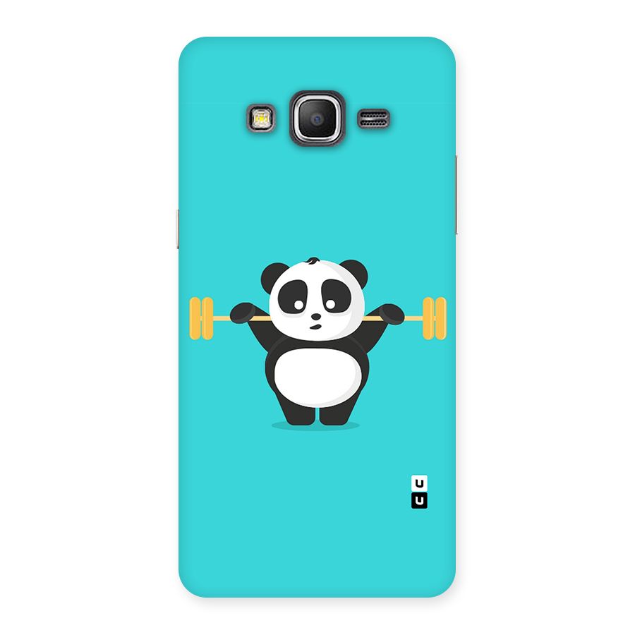 Cute Weightlifting Panda Back Case for Galaxy Grand Prime