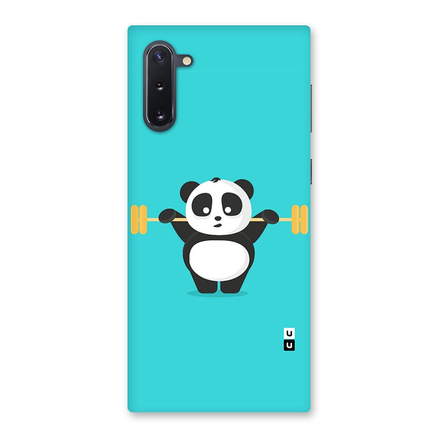 Cute Weightlifting Panda Back Case for Galaxy Note 10