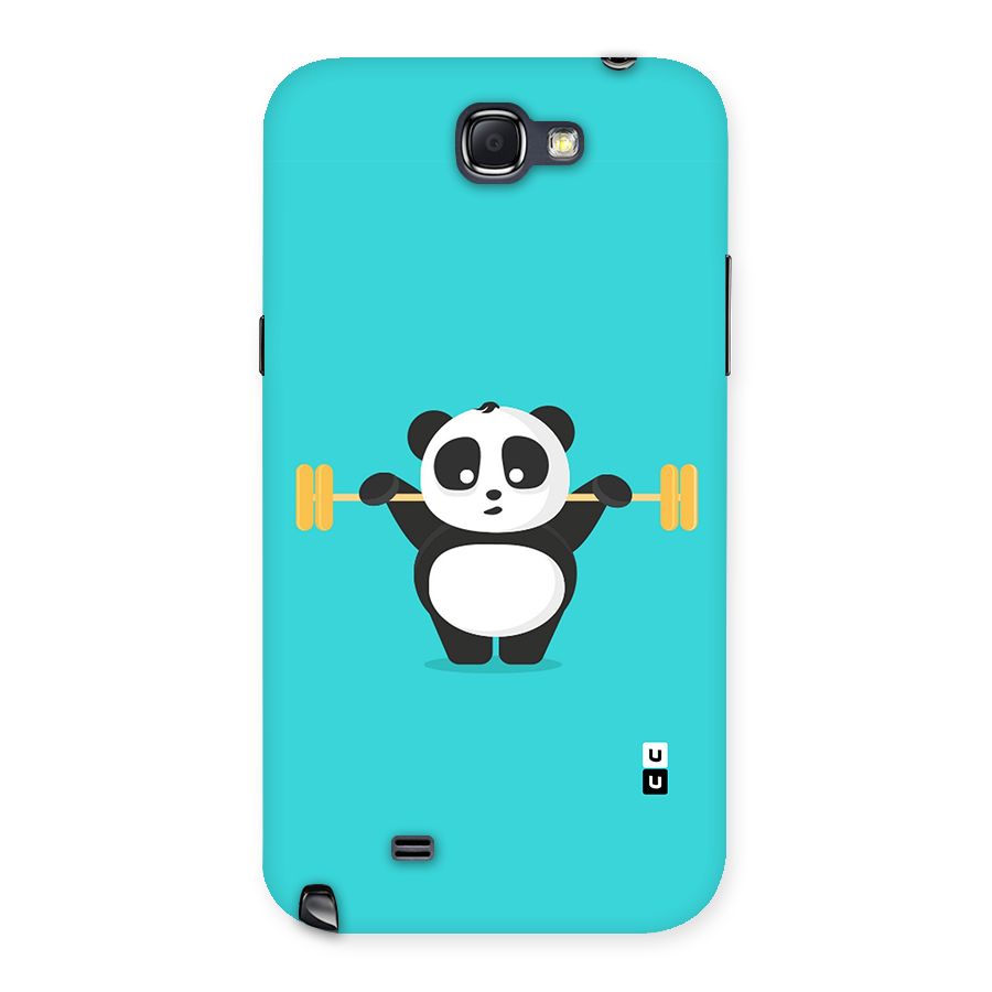 Cute Weightlifting Panda Back Case for Galaxy Note 2