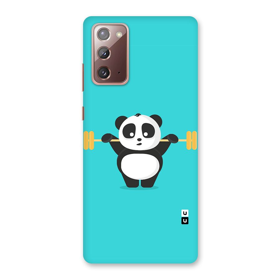 Cute Weightlifting Panda Back Case for Galaxy Note 20