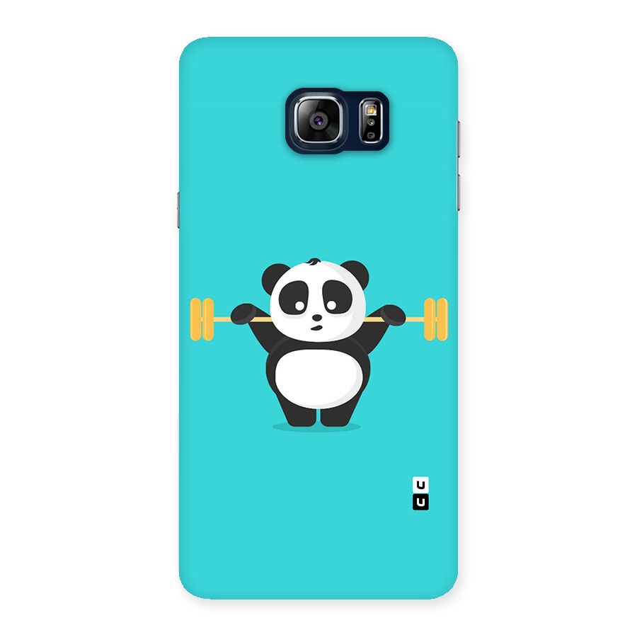 Cute Weightlifting Panda Back Case for Galaxy Note 5