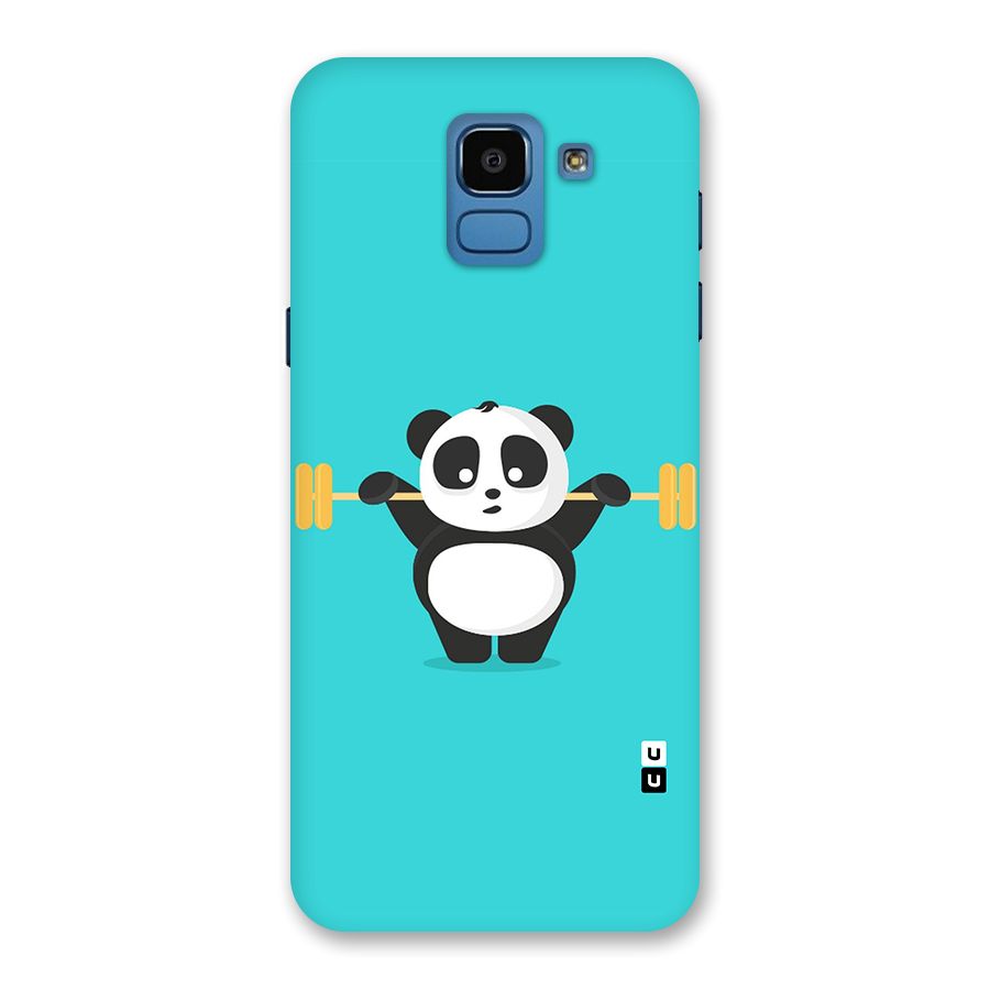 Cute Weightlifting Panda Back Case for Galaxy On6