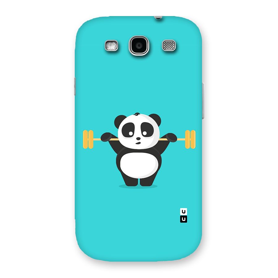 Cute Weightlifting Panda Back Case for Galaxy S3 Neo