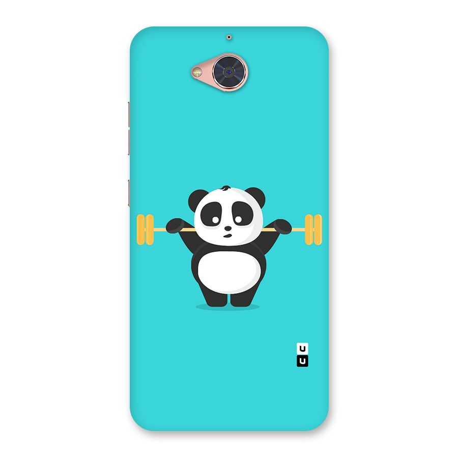Cute Weightlifting Panda Back Case for Gionee S6 Pro