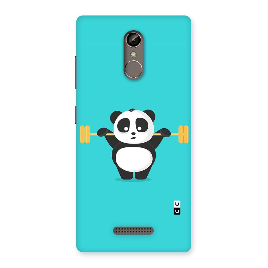 Cute Weightlifting Panda Back Case for Gionee S6s