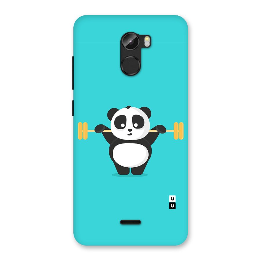 Cute Weightlifting Panda Back Case for Gionee X1