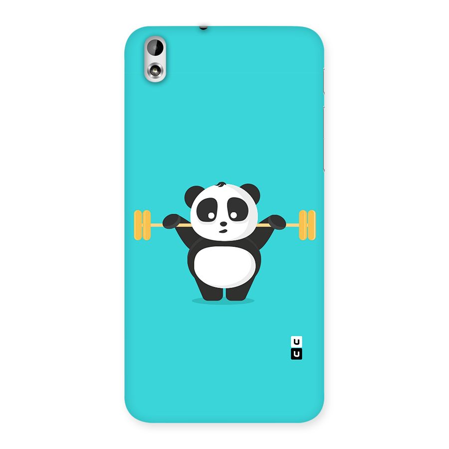 Cute Weightlifting Panda Back Case for HTC Desire 816g