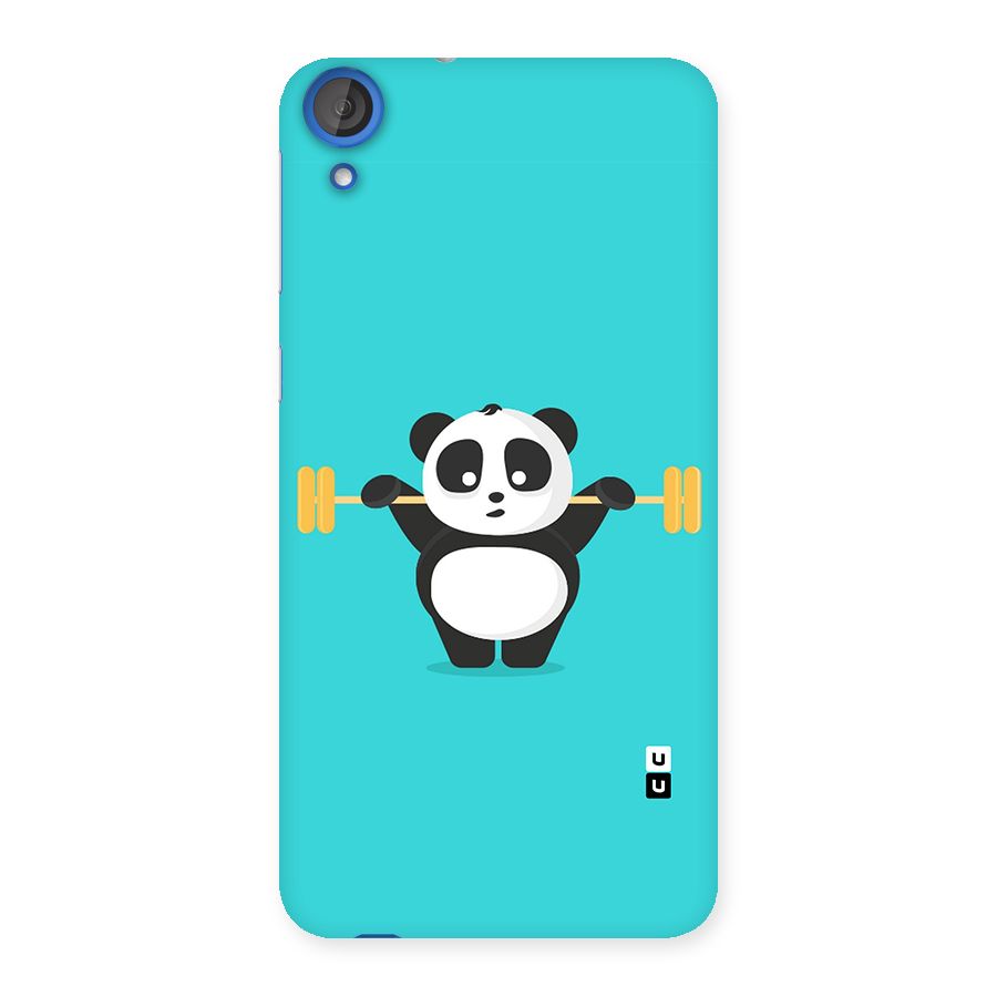 Cute Weightlifting Panda Back Case for HTC Desire 820