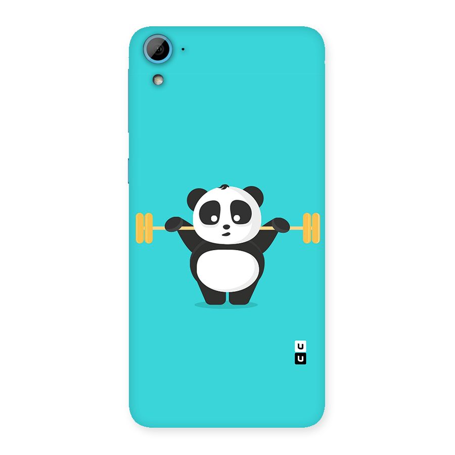 Cute Weightlifting Panda Back Case for HTC Desire 826