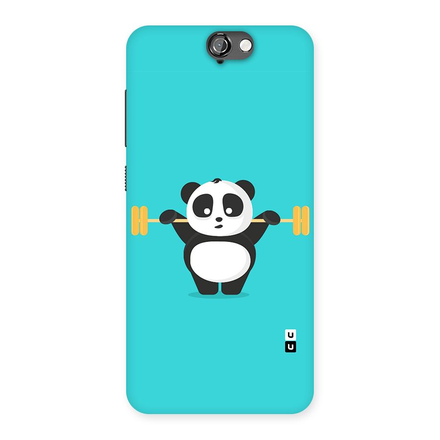 Cute Weightlifting Panda Back Case for HTC One A9