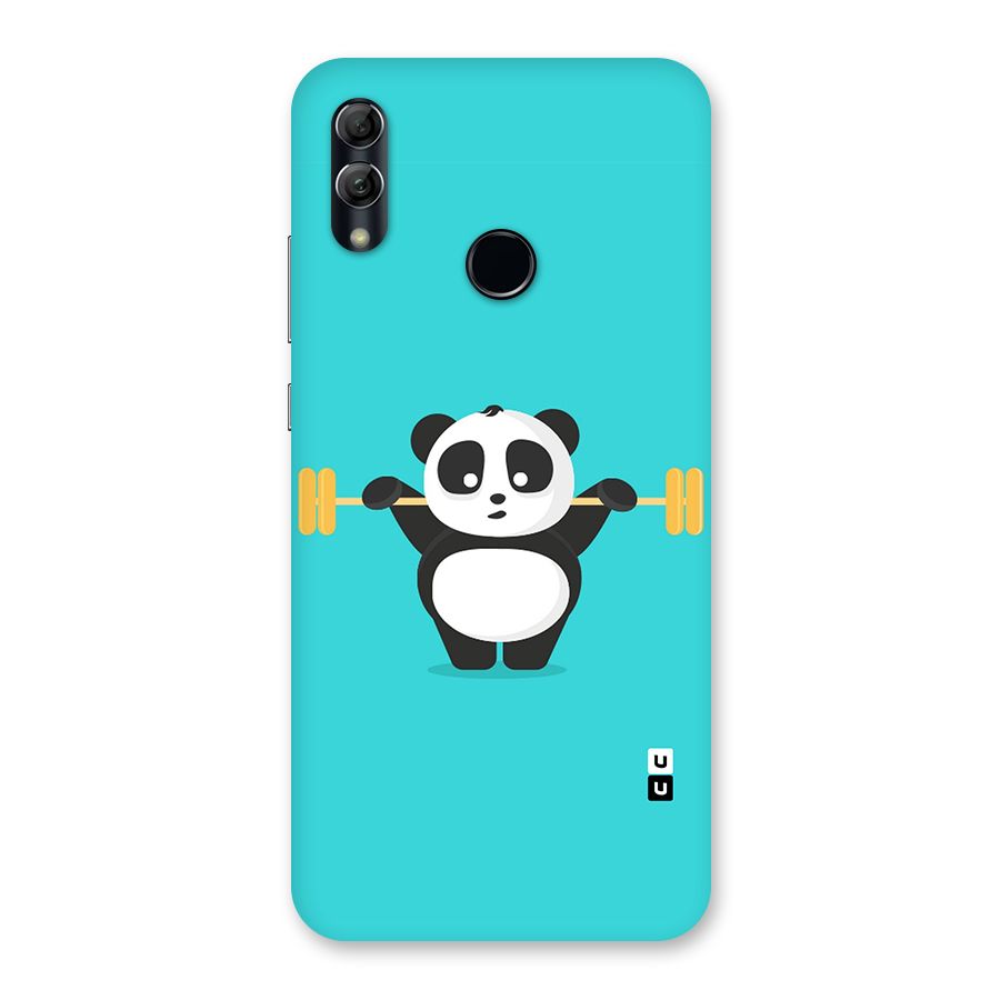 Cute Weightlifting Panda Back Case for Honor 10 Lite