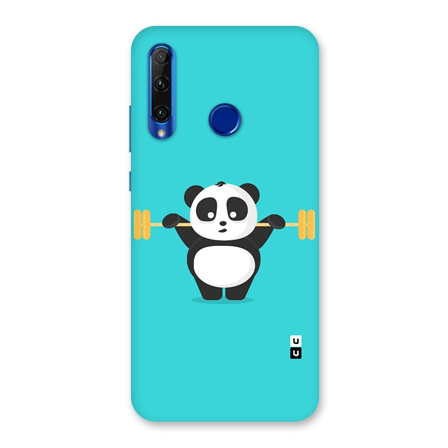 Cute Weightlifting Panda Back Case for Honor 20i