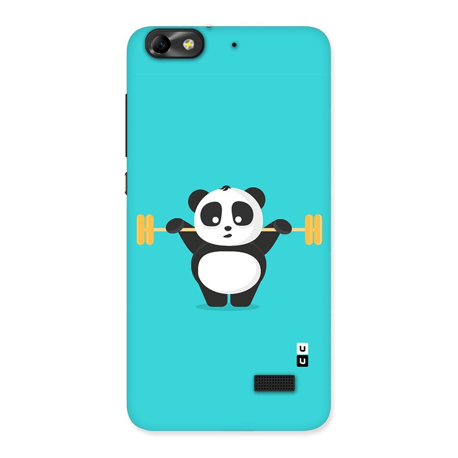 Cute Weightlifting Panda Back Case for Honor 4C