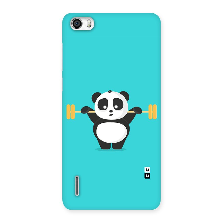 Cute Weightlifting Panda Back Case for Honor 6