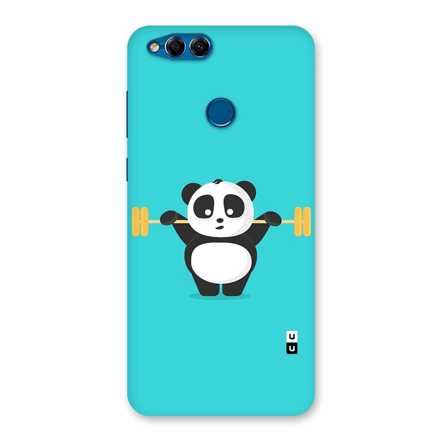 Cute Weightlifting Panda Back Case for Honor 7X