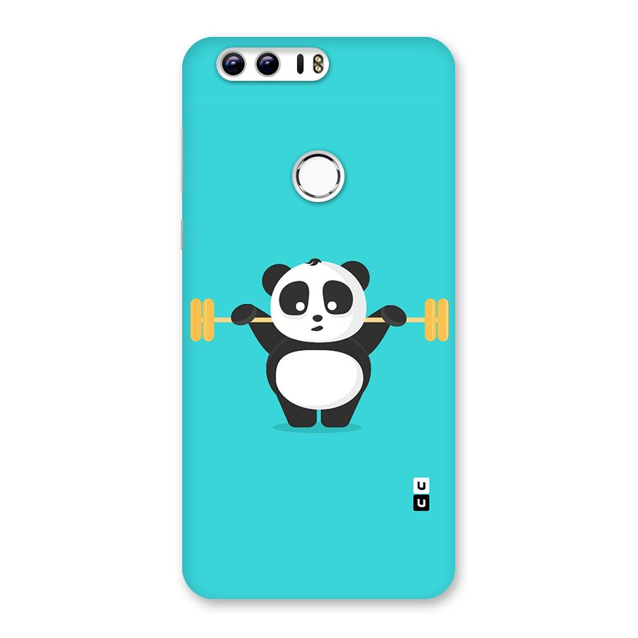 Cute Weightlifting Panda Back Case for Honor 8