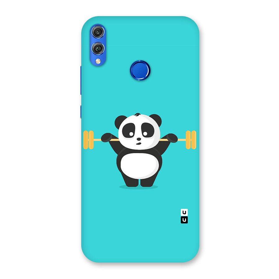 Cute Weightlifting Panda Back Case for Honor 8X