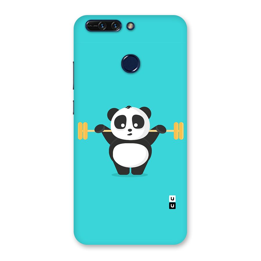 Cute Weightlifting Panda Back Case for Honor 8 Pro