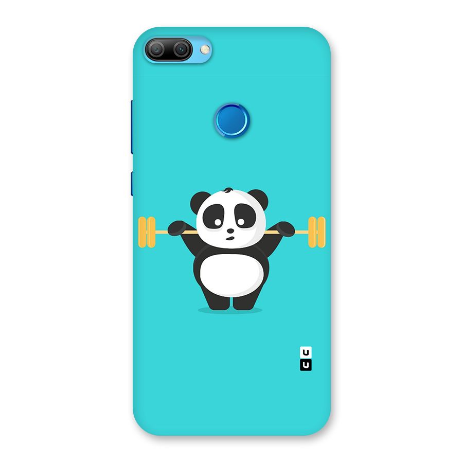Cute Weightlifting Panda Back Case for Honor 9N