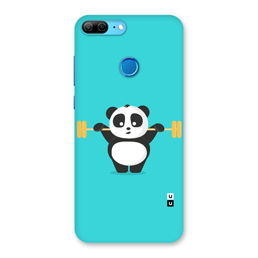 Cute Weightlifting Panda Back Case for Honor 9 Lite