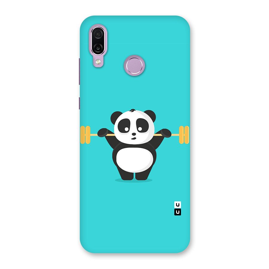 Cute Weightlifting Panda Back Case for Honor Play