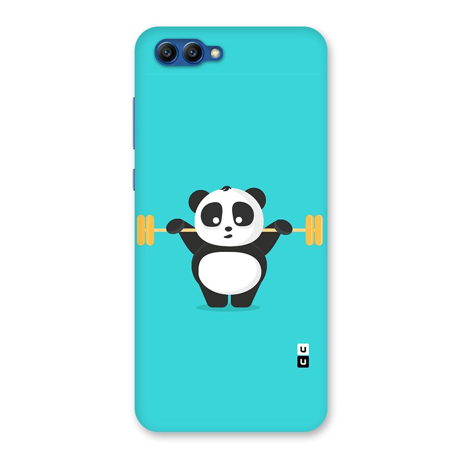 Cute Weightlifting Panda Back Case for Honor View 10