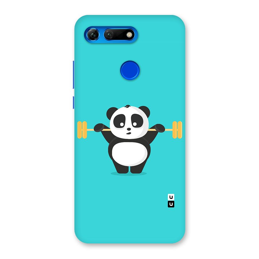 Cute Weightlifting Panda Back Case for Honor View 20