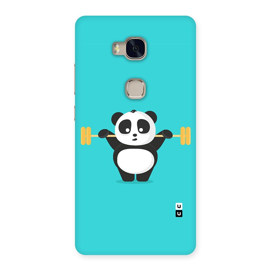Cute Weightlifting Panda Back Case for Huawei Honor 5X