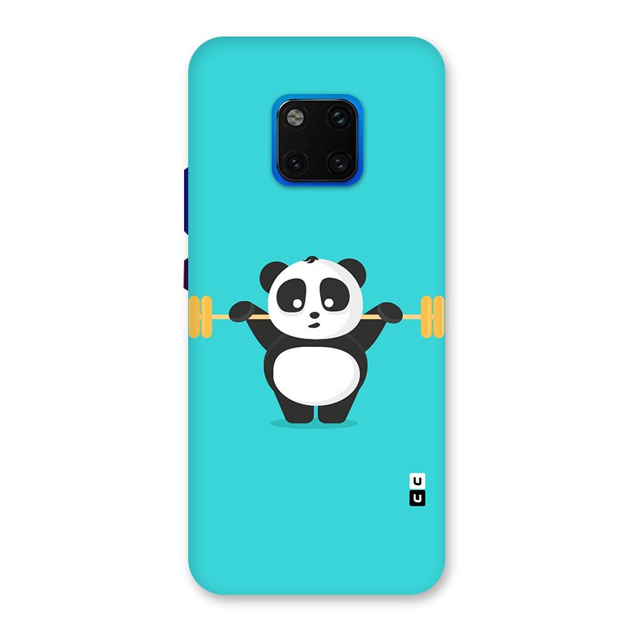 Cute Weightlifting Panda Back Case for Huawei Mate 20 Pro