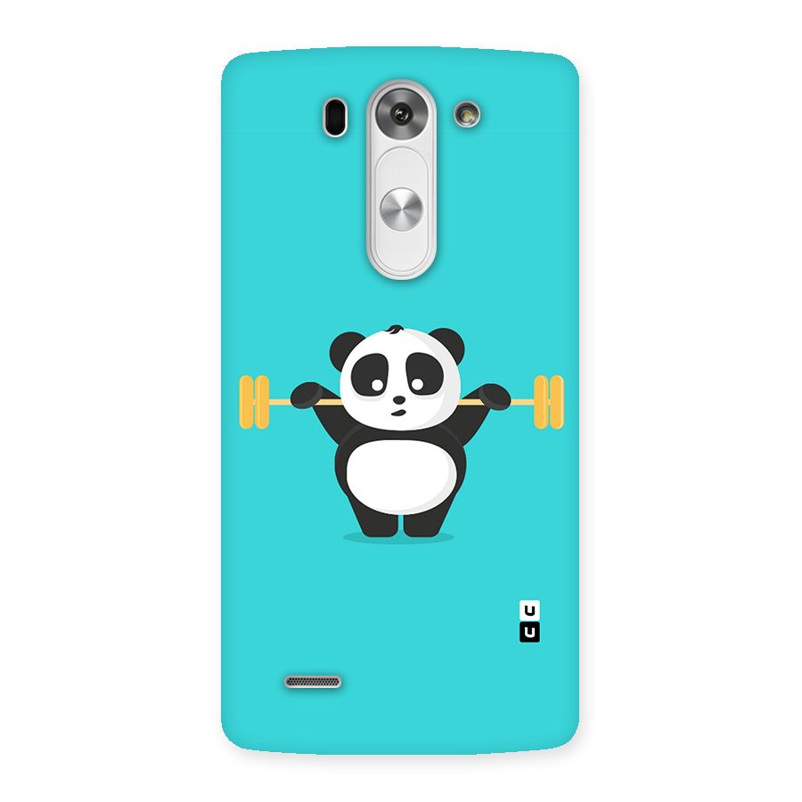 Cute Weightlifting Panda Back Case for LG G3 Mini