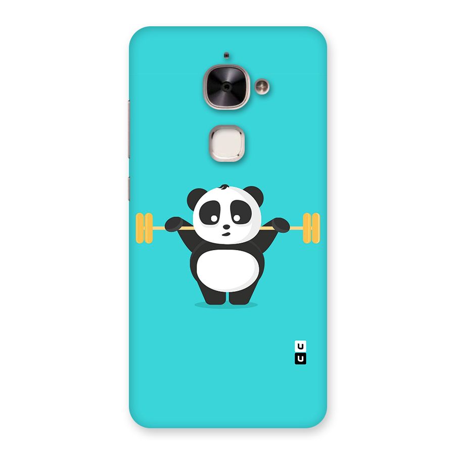 Cute Weightlifting Panda Back Case for Le 2