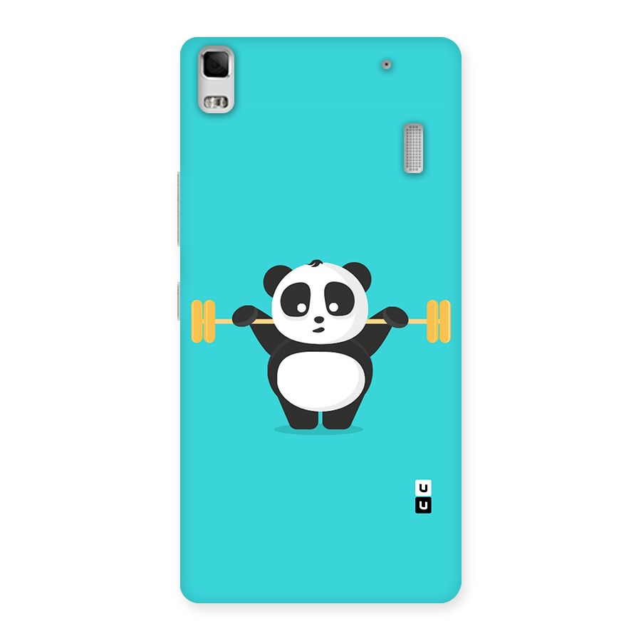 Cute Weightlifting Panda Back Case for Lenovo K3 Note