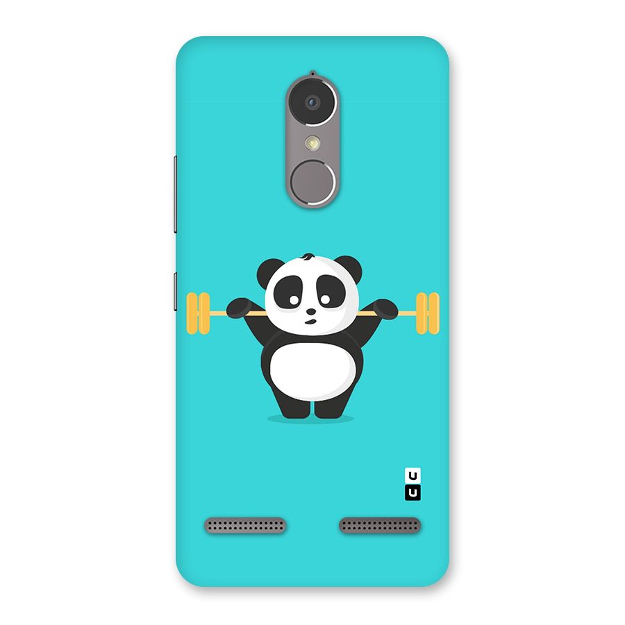 Cute Weightlifting Panda Back Case for Lenovo K6 Power