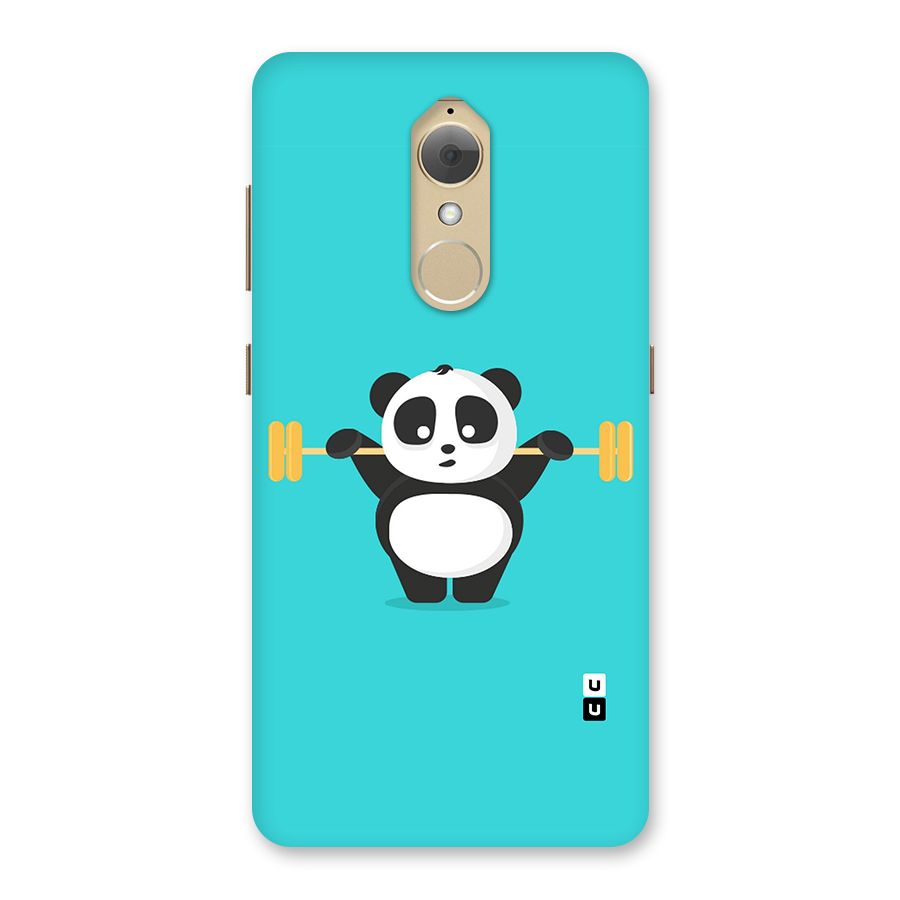Cute Weightlifting Panda Back Case for Lenovo K8