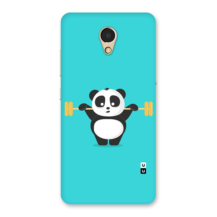 Cute Weightlifting Panda Back Case for Lenovo P2
