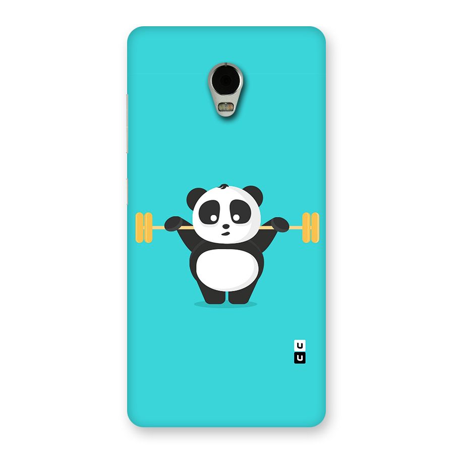 Cute Weightlifting Panda Back Case for Lenovo Vibe P1