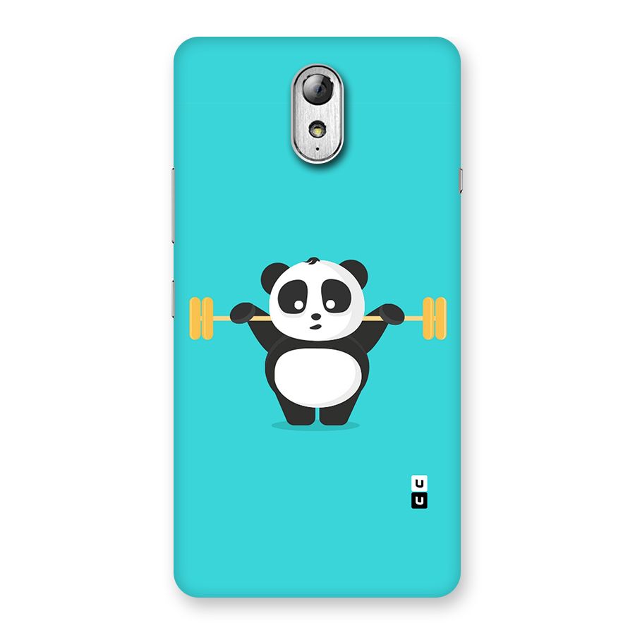 Cute Weightlifting Panda Back Case for Lenovo Vibe P1M