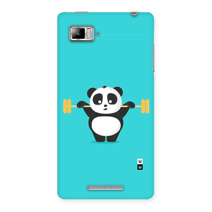 Cute Weightlifting Panda Back Case for Lenovo Vibe Z K910