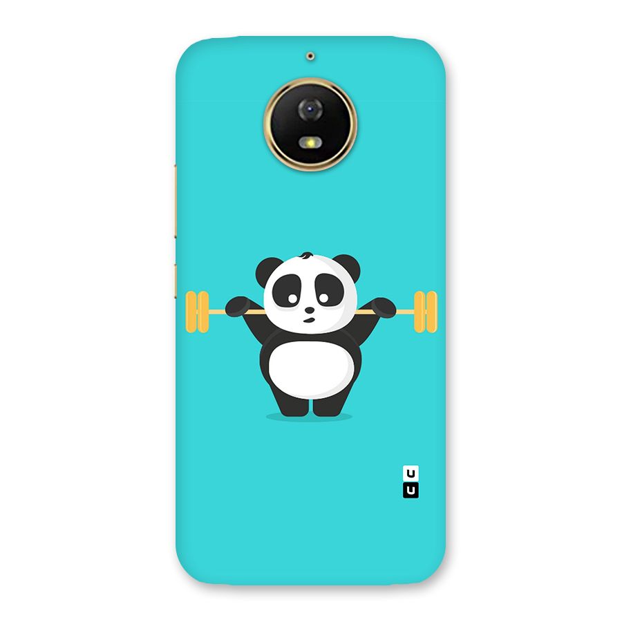 Cute Weightlifting Panda Back Case for Moto G5s