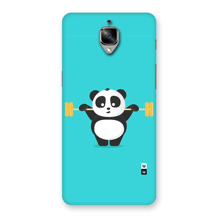 Cute Weightlifting Panda Back Case for OnePlus 3T