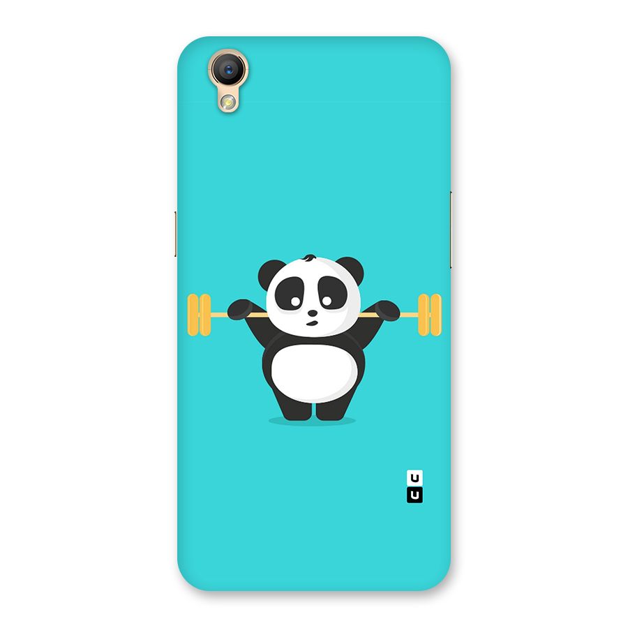 Cute Weightlifting Panda Back Case for Oppo A37