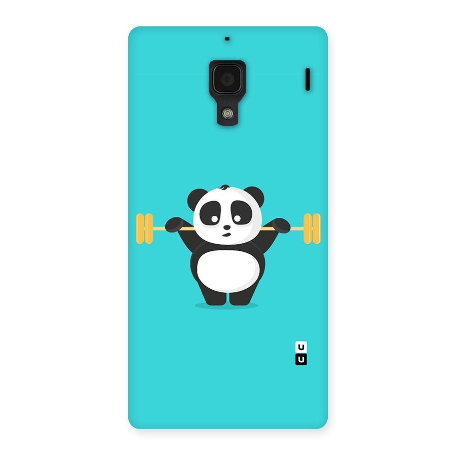 Cute Weightlifting Panda Back Case for Redmi 1S