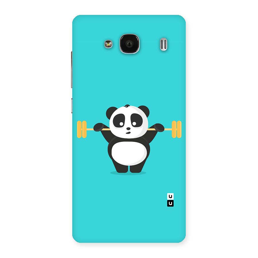 Cute Weightlifting Panda Back Case for Redmi 2s