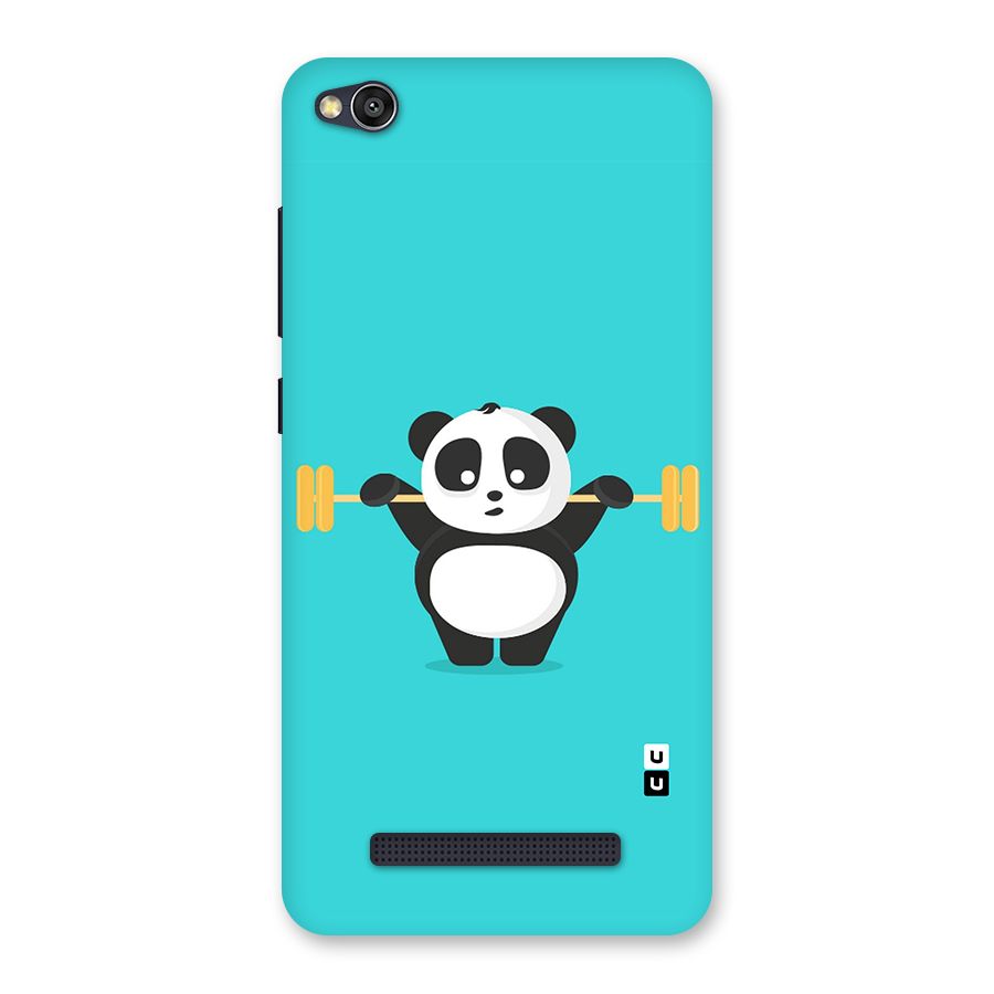 Cute Weightlifting Panda Back Case for Redmi 4A
