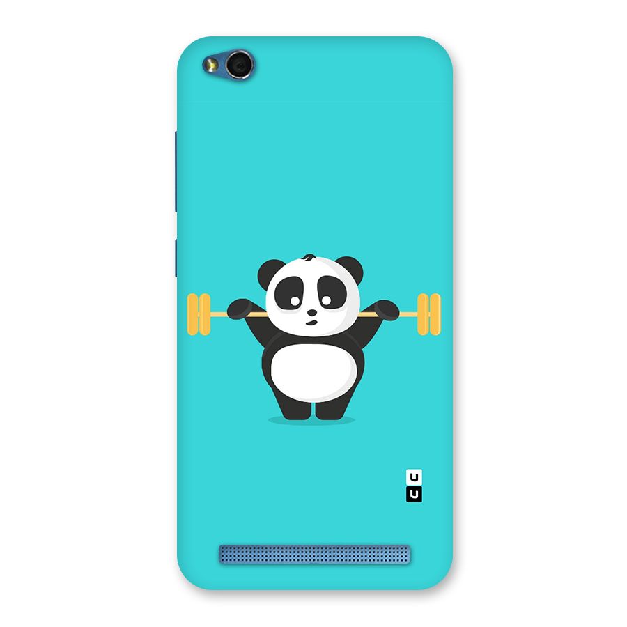 Cute Weightlifting Panda Back Case for Redmi 5A