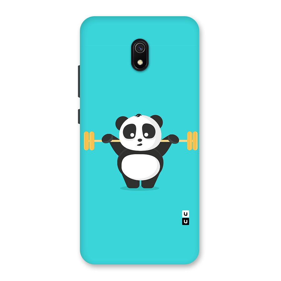 Cute Weightlifting Panda Back Case for Redmi 8A
