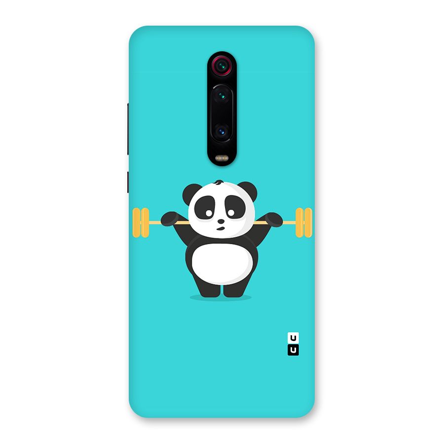 Cute Weightlifting Panda Back Case for Redmi K20 Pro