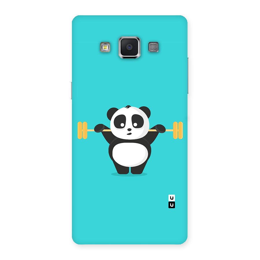 Cute Weightlifting Panda Back Case for Samsung Galaxy A5
