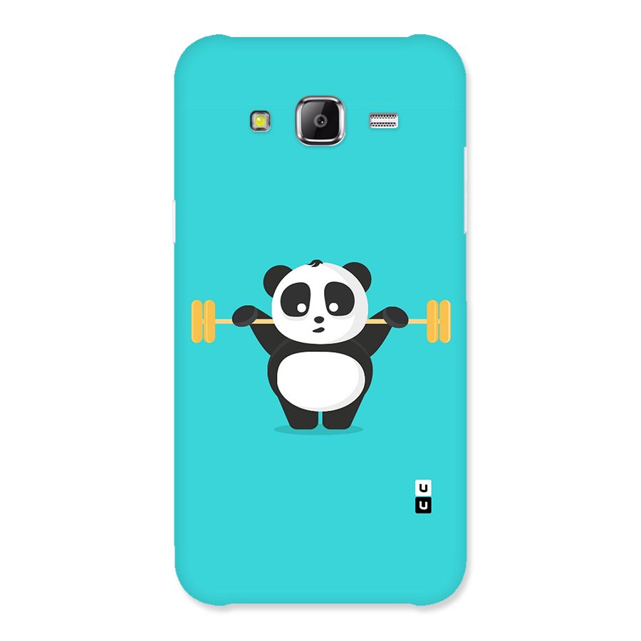 Cute Weightlifting Panda Back Case for Samsung Galaxy J2 Prime